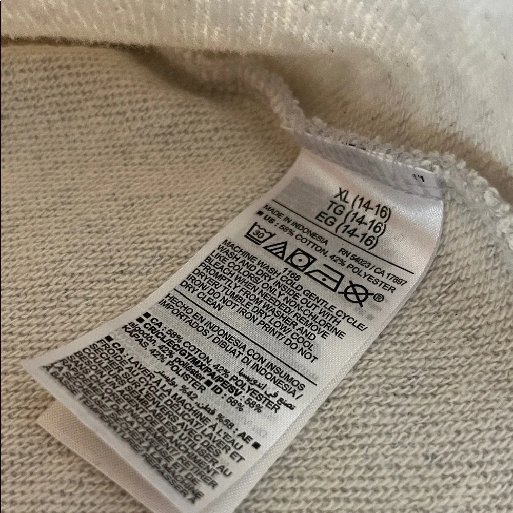 Old Navy Kids Gray Sweatshirt with Peace Design